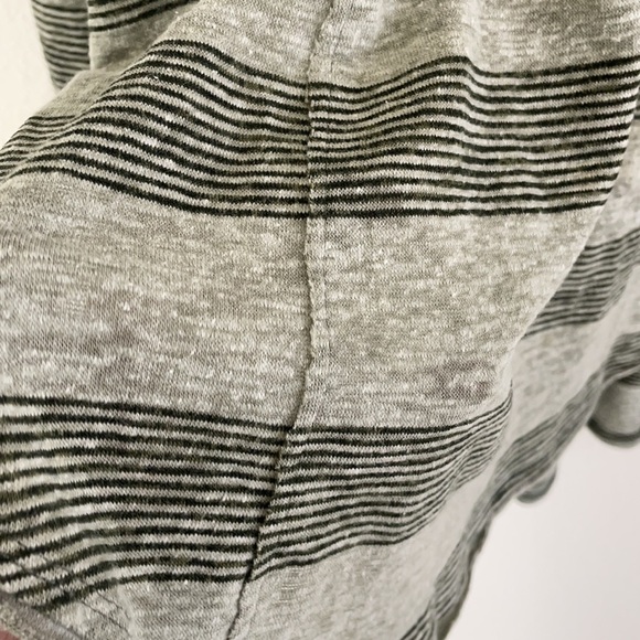 Free People Boho Green Striped Flare Long Sleeve Top - Picture 10 of 12